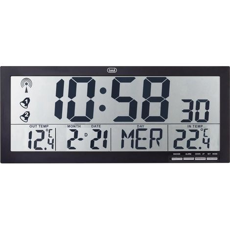 Trevi OM 3530 RC Reloj digital negro moderno