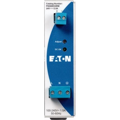 Alimentation,monoph,85 264VAC,24VDC/2,5A 000172891 EATON PSG60E24RM (1/2)