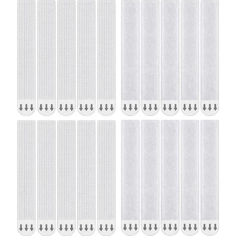 Languettes Accroche Tableaux 20 Paires (40 Bandes) – Fixation Murale Sans Percer, Ruban Auto-Adhésif Forte Tenue, Réutilisable, pour Cadres, Décorations et Surfaces Lisses (1/5)