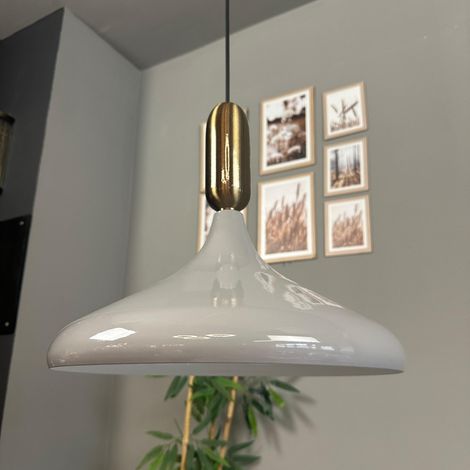 bamyum Champion Suspension Luminaire Vintage, Lustre Salon de 35 cm en Métal, Lampe E27 pour Chambre, Salle à Manger (1/5)
