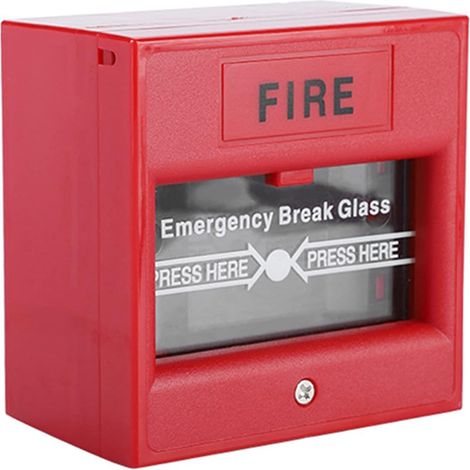 Bouton d'alarme pour Sortie de Secours Bouton d'alarme Incendie Bouton d'urgence Pour Centre Commercial, Immeubles De Bureaux, Maison (1/5)