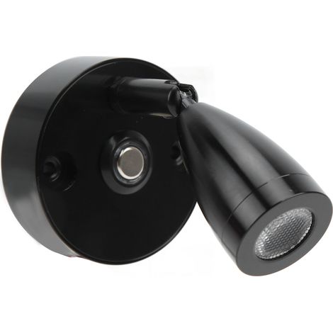 Lampada da lettura a LED per camper, con dimmer touch, 3 colori di illuminazione, porta di ricarica USB 12-24V, 3W, corpo nichelato, ideale per roulotte, barche e altri veicoli ricreazionali. (1/5)