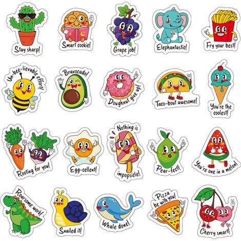 Stickers Animaux - Ronds Autocollants Motivation Enfants École Maison - 400 Pièces - Papier Glassine Auto-Adhésif (1/5)