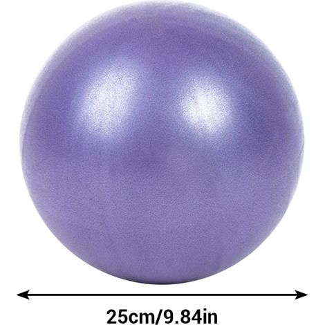 Ballon de yoga PVC 25cm anti-explosion, ballon de fitness mini antidérapant, équilibre et stabilité, accessoire de gymnastique pour femme et homme (1/5)