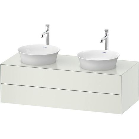 Sous-vasque blanc TULIPE 1300x550mm 2 tiroirs avec sdm o ES