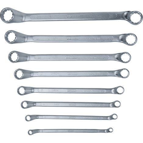 KS Tools Doppel-Ringschlüssel-Satz, gekröpft, 8-tlg 6-22mm - 517.0248