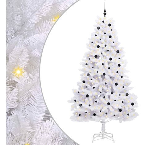 Albero di Natale Artificiale con Rami Pieghevoli Bianco 270 cm vidaXL (1/5)