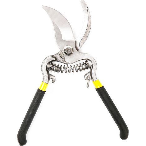Ensemble de sécateurs monobloc, cisailles de jardin forgées en forme de larme à lames croisées et sécateur manuel à lames en acier-AquaForge (1/4)