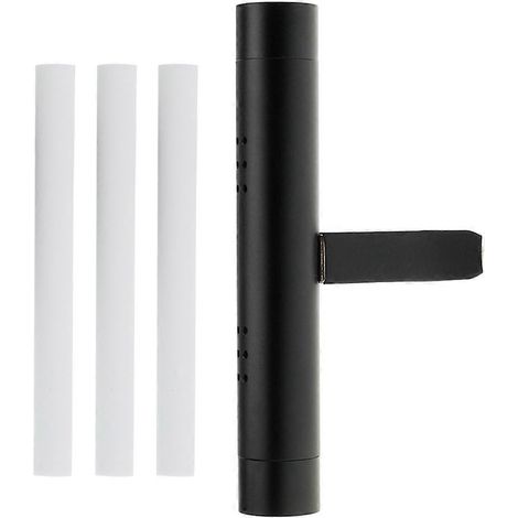 Diffuseur d'huiles essentielles pour voiture, bâtonnet d'aromathérapie compatible avec les grilles d'aération, lot de 3, noir (1/5)