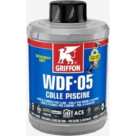 Colle piscine - - WDF-05 - 250 ml - Gris - Étanchéité optimale (1/3)