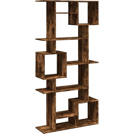 vidaXL Libreria Rovere Fumo 92x29x188 cm in Legno Multistrato
