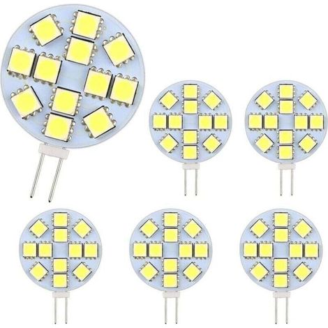 Lot de 10 Ampoules LED G4 DC 12V Non Dimmables Blanc 6000K Remplacement pour Ampoules Halogènes 20W pour Cuisine Camping-Car RV Remorque Bateau (1/5)