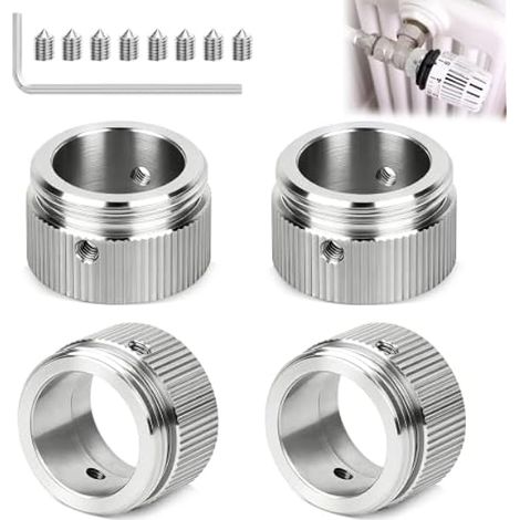 Lot de 4 adaptateurs de thermostat de radiateur M30 x 1,5 pour valve (1/5)