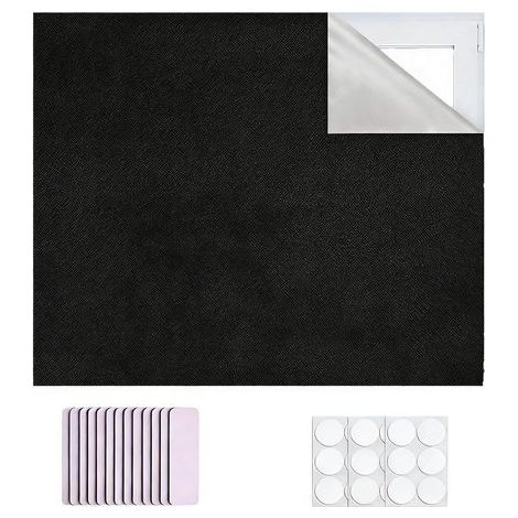 Rideau portable 100 % occultant pour fenêtre, fenêtre, tissu découpable pour chambre à coucher, puits de lumière, voiture, camionnette (1/5)