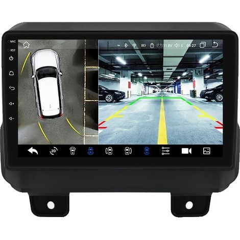 Autoradio, Compatibilité Smartphone, Lecteur Multimédia, Compatible avec Jeep Wrangler JL / Gladiator, S8 avec caméra 360 (1/2)