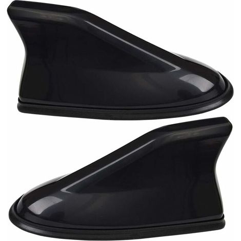 2PCS Antenne Toit Qashqai, Universal Auto Voiture Plastique Aileron de Requin en Forme de Base Antenne pour Voiture Antenne Radio FM avec Base Adhésive Etanche - Noir (1/4)