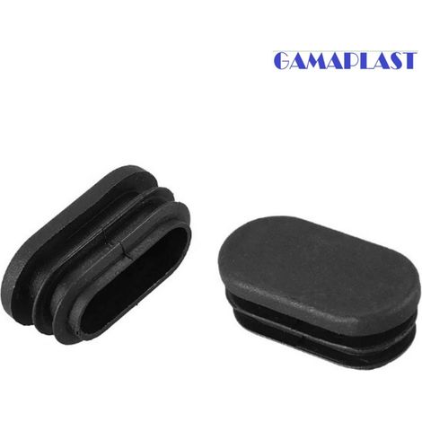COPRITESTA OVALE MM.15X30 ALETTATO NERO (CONFEZIONE PZ.25) (1/2)