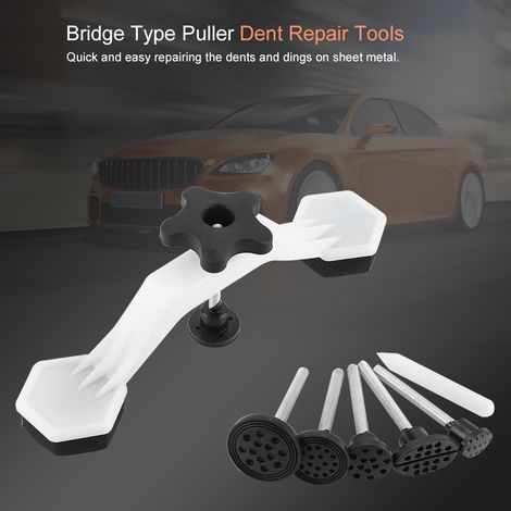 Kit de débosselage sans peinture : extracteur à pont pour carrosserie de réfrigérateur, jeu de tirettes, outil de réparation de tôles, pour véhicules et électroménagers. (1/5)