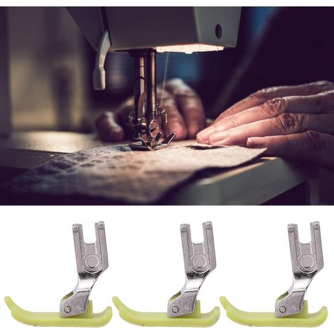 100 pieds-de-biche MT-18 3 en 1 en plastique pour machines à coudre industrielles plates