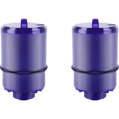 Two blue filter cartridges for tap water purifier, suitable for home and office use. (1/5)