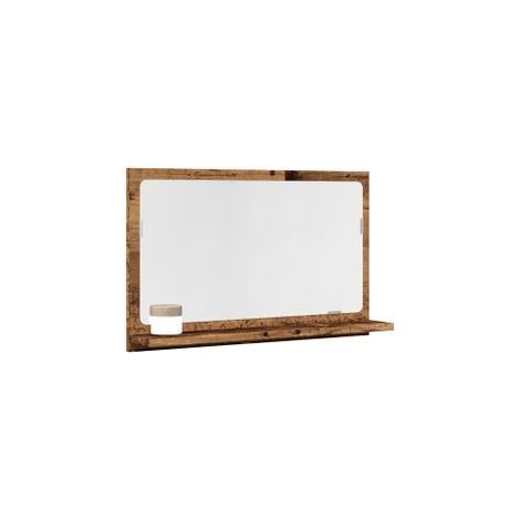 Armoire à miroir de salle de bain vieux bois bois d'ingénierie (1/5)