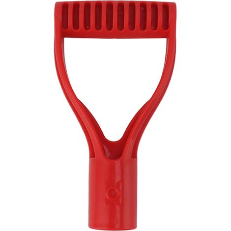 32mm Inner Diameter D Grip Handle Shovel Plastic Replacement for Snow Shovel Digging Raking (Red) (1/5)