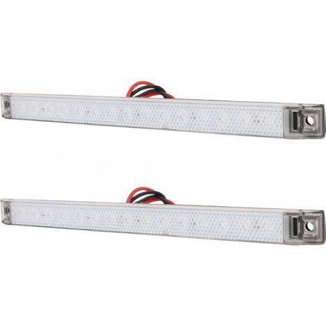 2 Feux de Position LED 12V DC IP65 Étanches Indicateurs de Largeur pour Caravanes Bateaux Yachts (1/5)