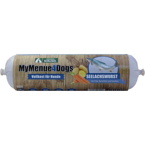 MyMenue4Dogs Hundefutter Seelachswurst - 800 g