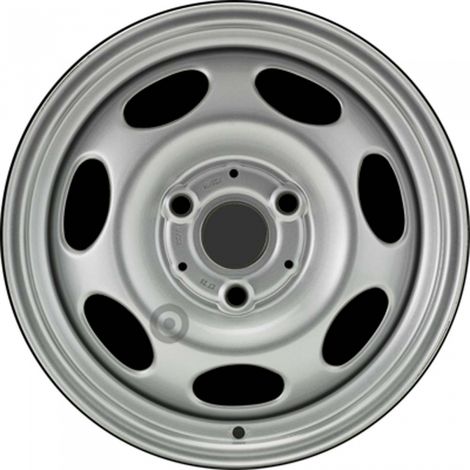 Jante tôle 15 pouces - 3 Trous - 5,5x15 3x112 ET22 AL57 argent