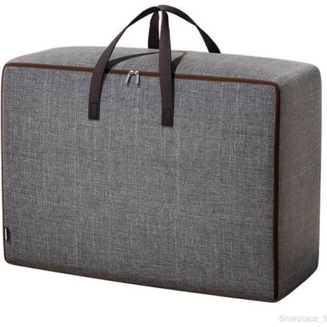 Sac De Rangement - Tissu Oxford - 50 X 35 X 20 Cm - Fermeture Eclair Bidirectionnelle - Poignées Renforcées - 1 Pièce (1/5)