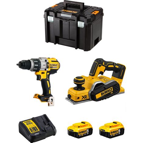 DeWALT Kit DWK220 (DCD996 + DCP580 + 2 x 5,0 Ah + DCB115 + TSTAK VI) (1/5)