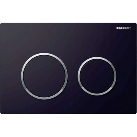 Geberit Kappa21 WC-Betätigungsplatte, schwarz/glänzend verchromt 115.240.KM.1 (1/5)