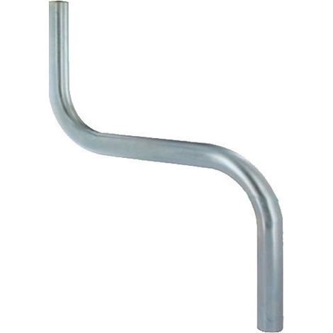 Bras de déport en S Ø 40 mm – Déport 440 mm – Hauteur 510 mm – Acier robuste pour installations sécurisées – Sedea