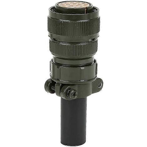 17-poliger Industrie-Luftfahrtstecker, verzinntes Aluminium, wasserdicht nach IP67, gerade, robuster Metallsockel, für den professionellen Einsatz (1/3)