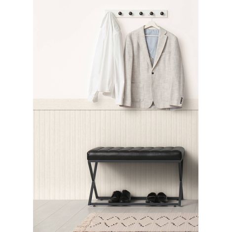 A.S. Creation Wallpanel 397443 Vliestapete 5.00 x 1.06 m Grau Streifentapete Holzoptik (1/5)
