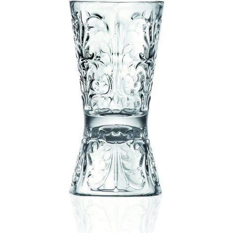RCR Cristalleria Italiana Tattoo - Set da 6 Bicchieri Clessidra da Shot o Jigger in Vetro (1/3)