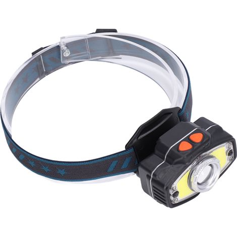 COB-Hochleistungs-Stirnlampe, wasserdicht, induktiv, USB-Ladefunktion, mit Kopfbandclip (1/5)