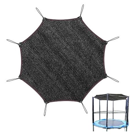 Trampoline Shade Cover 305 cm (10 ft) - Octagonal PE Shade Sail 80gsm for 8 Bars - Water Permeable Protective Roof (Diagonal 305 cm / Side Spread 280 cm (1/5)
