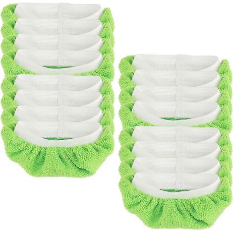 Lingettes lavables pour nettoyeur vapeur portatif (vertes) (1/5)