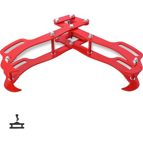 Pinces à levage de bûches, construction en acier au carbone, rotation à 360° pour un contrôle, 36in (1/2)