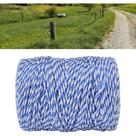 Alambre eléctrico portátil Polywire de 200 m y 3 mm para cercas de pastos (1/5)