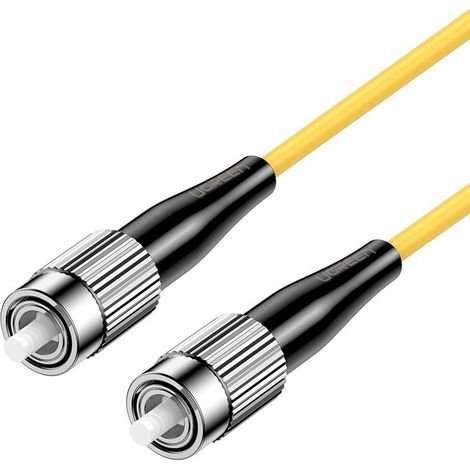 Ugreen FC-FC Singlemode Patchkabel Glasfaser 3 m Lichtwellenleiter Glasfaser Kabel gelb