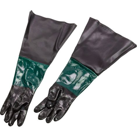 Sandstrahl Handschuhe Paar Gummihandschuhe Sandstrahlkabine für Sandstrahlen