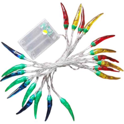 1 Guirlande lumineuse, LED rouge piment, 10 mètres, 100 LEDs, IP44, intérieur extérieur, Noël (1/5)