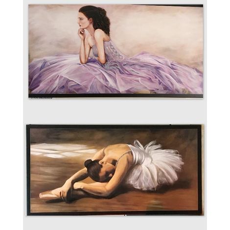 Quadro da Parete decorativo casa strass ballerina 104 x 54 cm 2 Decori (1/2)