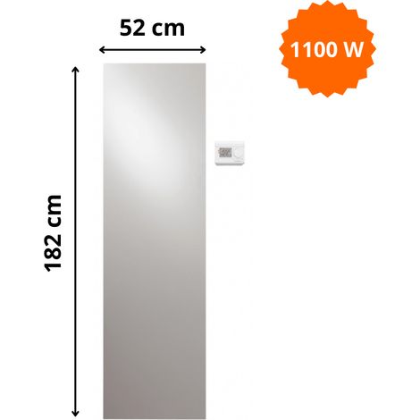 Radiateur électrique Niva Vasco H. 182 x L. 52 cm vertical
