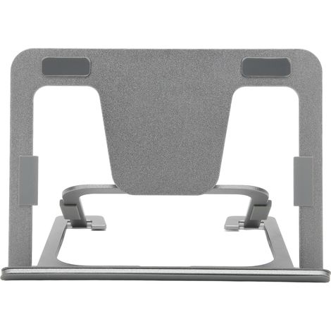 Support pour tablette portable en alliage d'aluminium pliable gris, avec porte-dessin pour téléphones et tablettes de 5 à 14 pouces. (1/5)