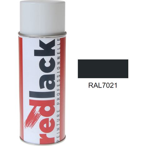 Aérosol de peinture – RAL 7021 Gris noir – Mat – multisupport – Redlack