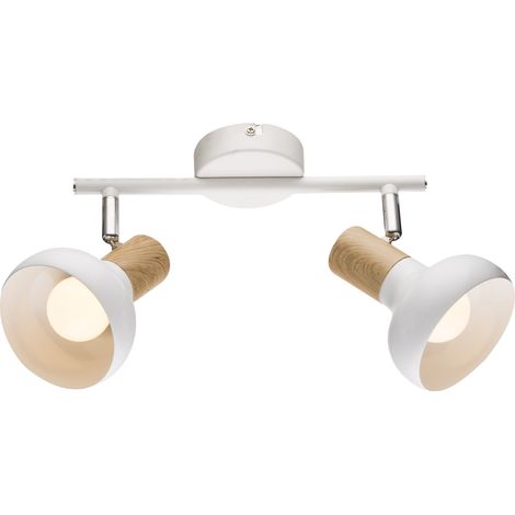 Candellux Puerto plafoniera spot 2xE14 bianco legno