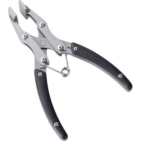 Pince à bec plat en cuir de 7,5 pouces, pince pour le travail du cuir avec manche en bois, tête parallèle + Phillips, adaptée aux projets de bricolage (1/5)